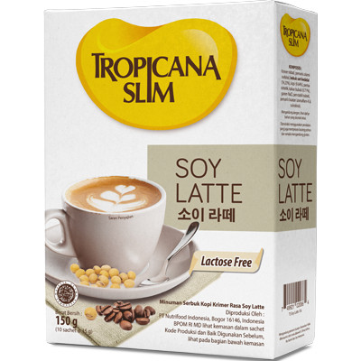 

TROPICANA SLIM SOY LATTE LACTOSEE FREE 150GR