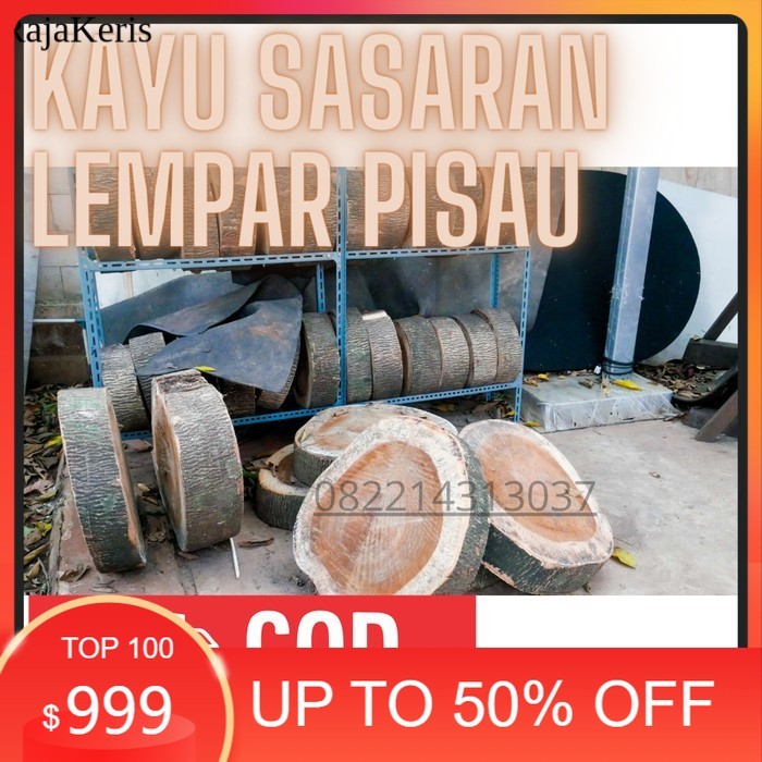 Kayu sasaran lempar pisau wood slice sasaran olahraga lempar kapak FNX1 BN10