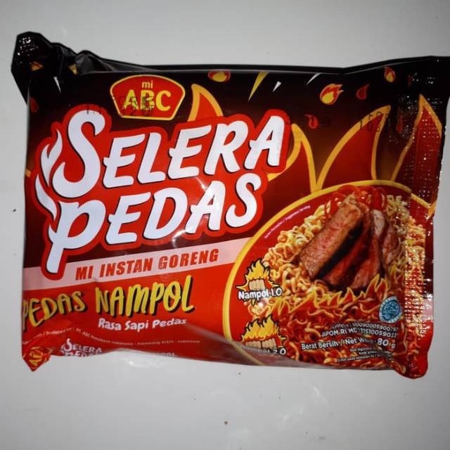 

Mie ABC selera pedas goreng pedas nampol 80 gram - ARM