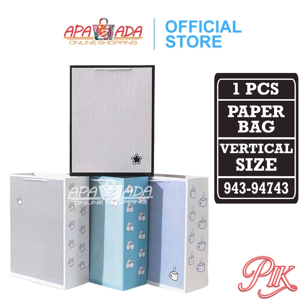 

Apazada Paperbag Vertical Size 38 x 29 x 12.5 Cm / Paper Bag Kado / Souvenir Packaging / Gift Bags SJD943-94743
