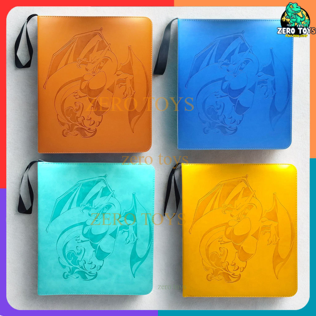 Pokemon Album Kartu Game Besar - Buku Penyimpanan Card Binder 900pcs PU Box Mainan Anak