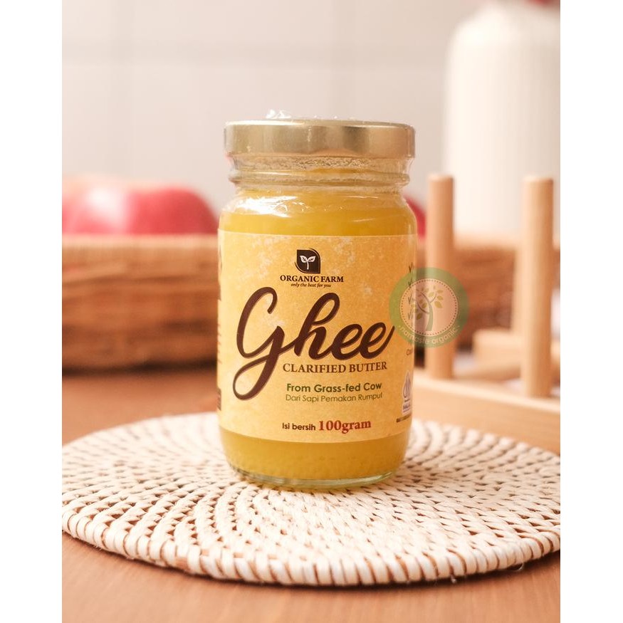

ORGANIC FARM GHEE - ORGANIC AND GRASS-FED CLARIFIED BUTTER 100GR