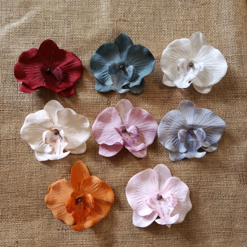 BUNGA ANGGREK KAIN SERI A bunga mahar hiasan mahar anggrek