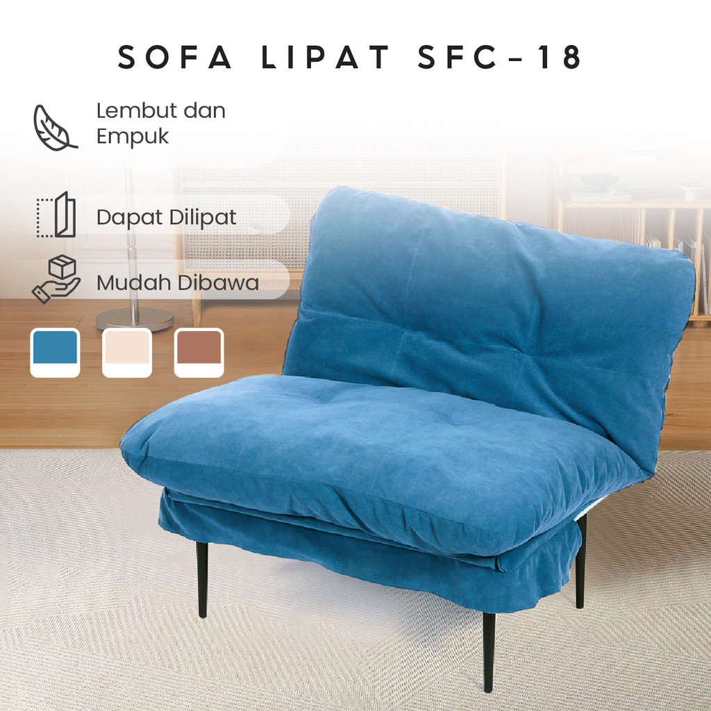 Sofabed Tidur Kursi Sofa / Sofa Bed Minimalis / Kursi Lipat kursi lesehan Super Besar Lazy Sofa Bed