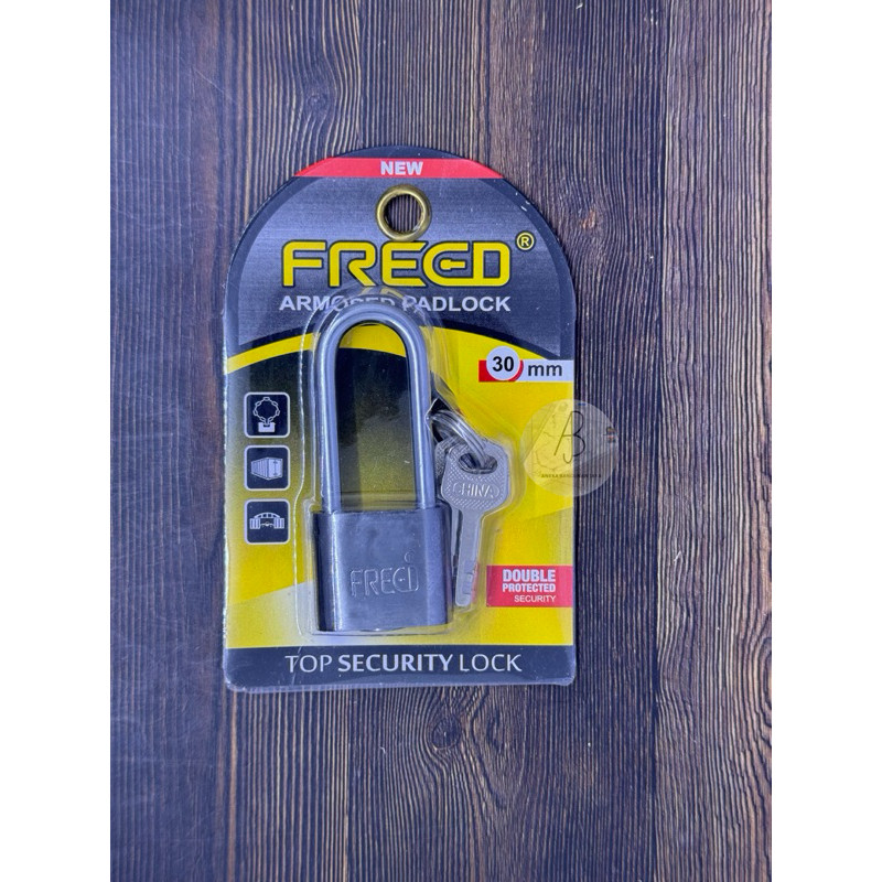 FREED Gembok Nekel FREED 30mm PANJANG / Iron Padlock FREED 30mm PANJANG / Gembok Freed 30 Panjang