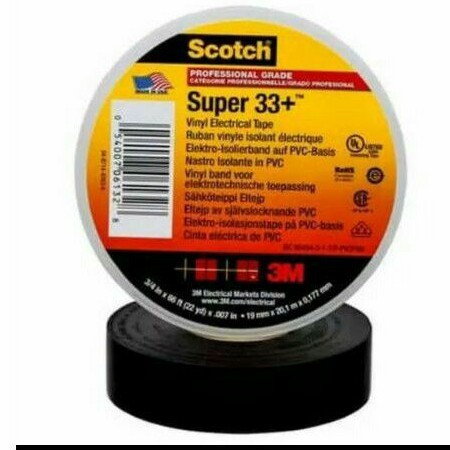 3M isolasi scotch 33+/isolasi 3M scotch super 33+ black
