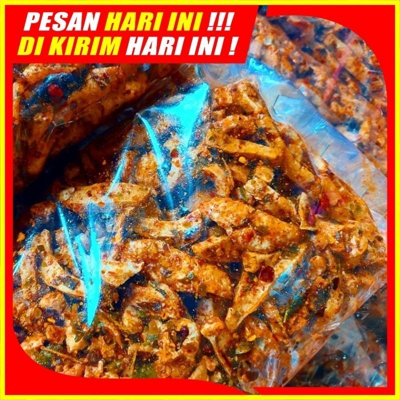 

(ER-10) Basreng Pedas & Original 150 gram Basreng Pedas Daun Jeruk Renyah Gurih Bumbu Berlimpah