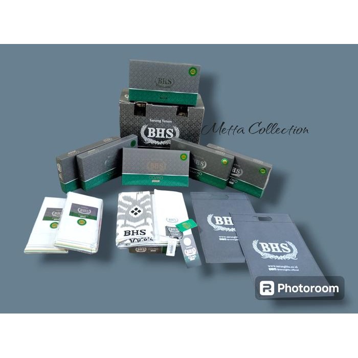 Sarung BHS Cosmo Silver Putih Polos