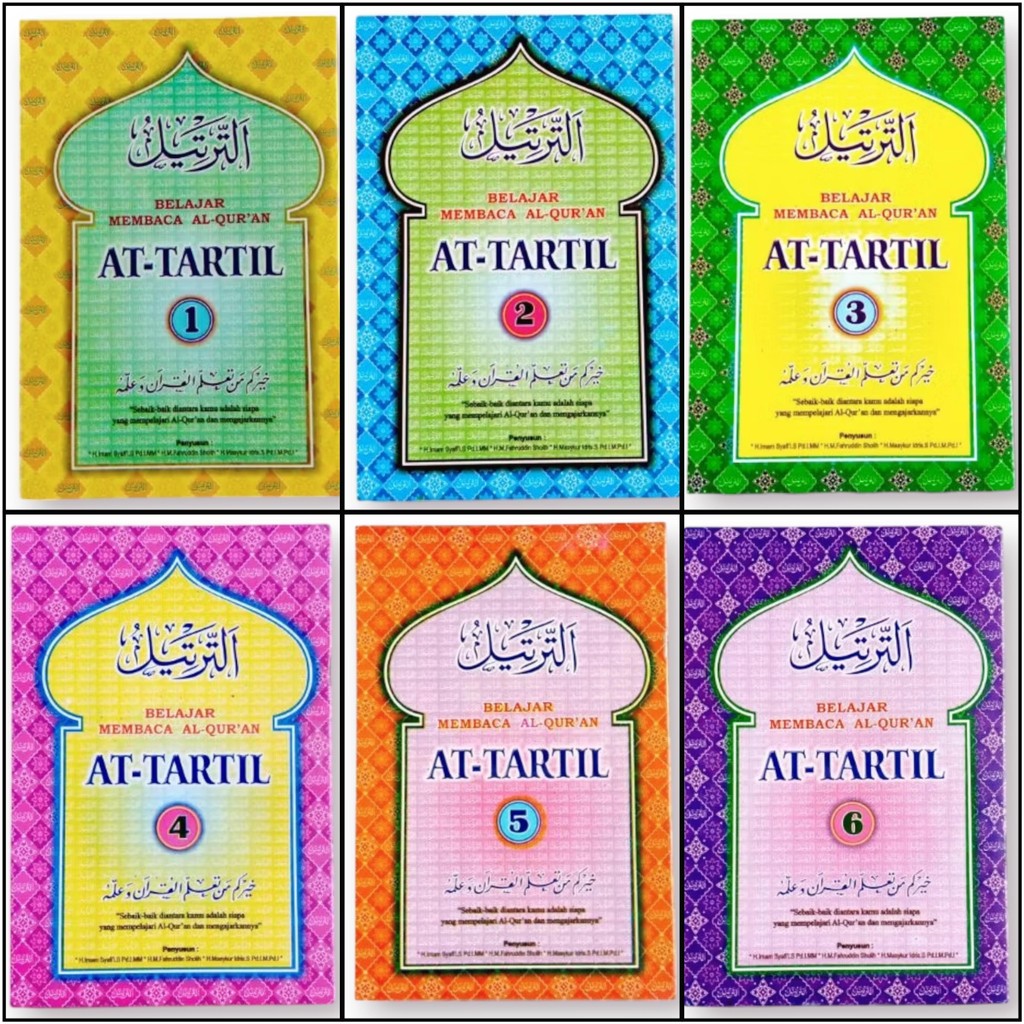 BUKU BELAJAR MEMBACA AL-QUR'AN / AT-TARTIL JILID 1-6