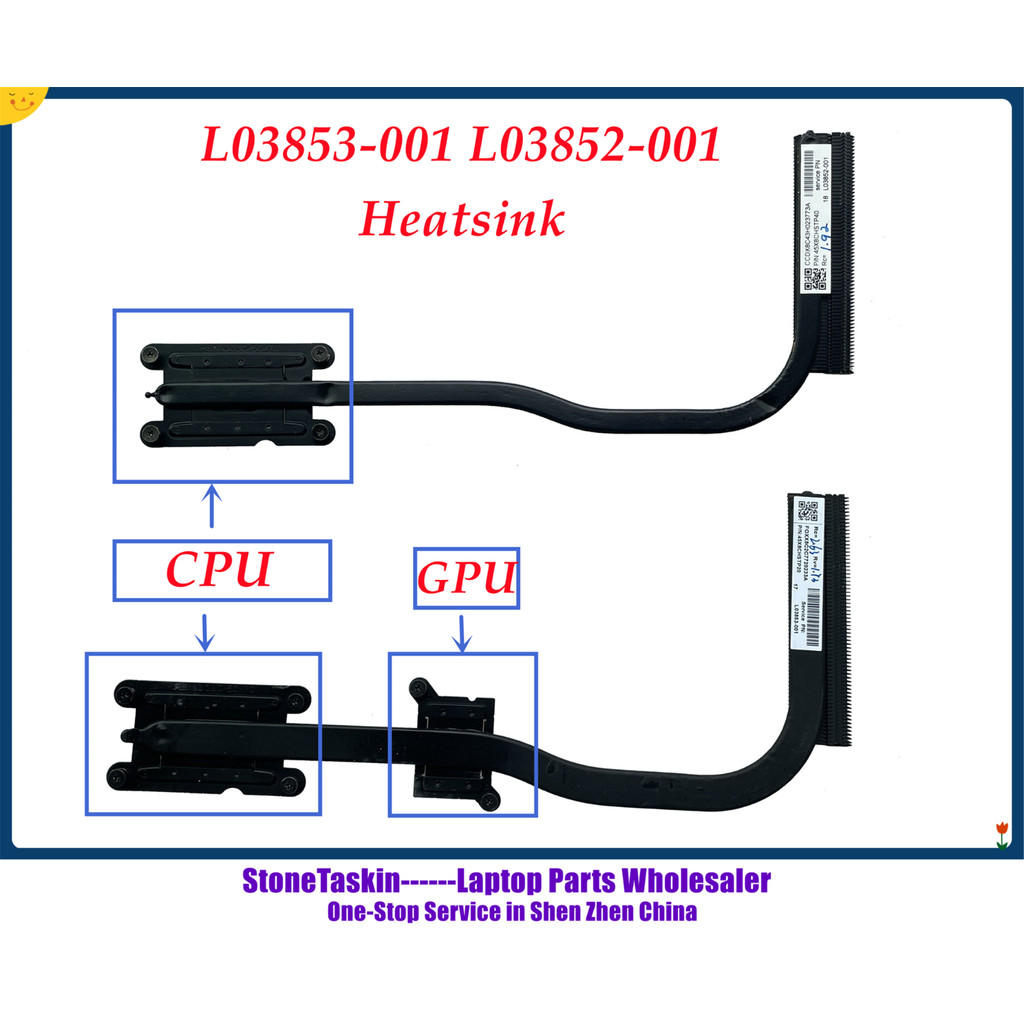 StoneTaskin L03853-001 45X8 STP20 L03852-001 45X8 STP40 L03854-001 For HP Probook 450 G5 CPU Cooling