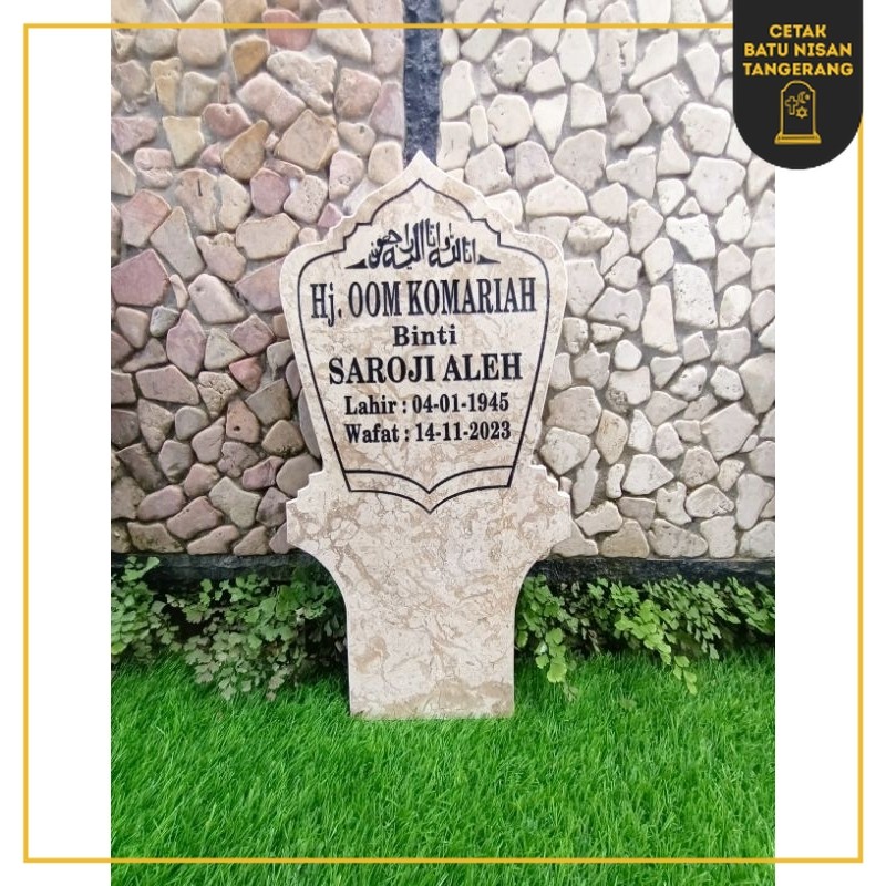 BNT - BATU NISAN TANCAP  MARMER (SATU BAGIAN )