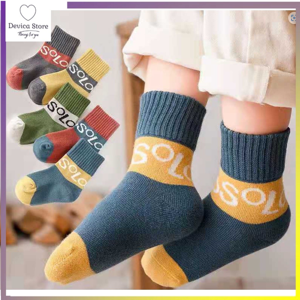 Devica Kaos Kaki Anak Laki-Laki Set 5 Pasang Lembut Nyaman Dipakai