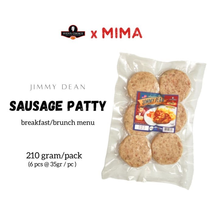 

SVEN'S CHOICE Jimmy Dean Sausage Patty 210gr