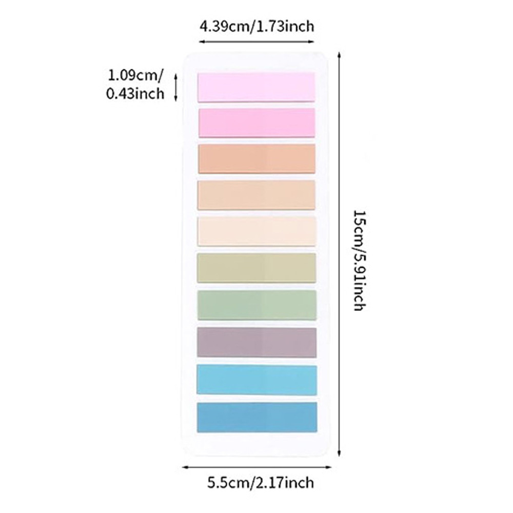 

200-2400Sheets Transparent Index Creative Memo Pads Office School Stationery Self-Adhesive Stickers Posted It Sticky Note Pads