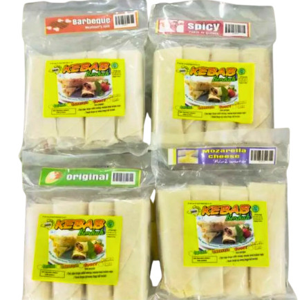 

pandafio kebab varian rasa barbeque mozzarella original spicy