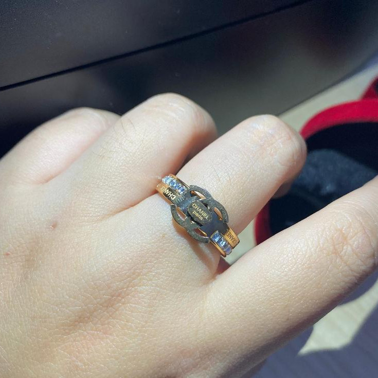 Cincin CH Zircon titanium anti karat