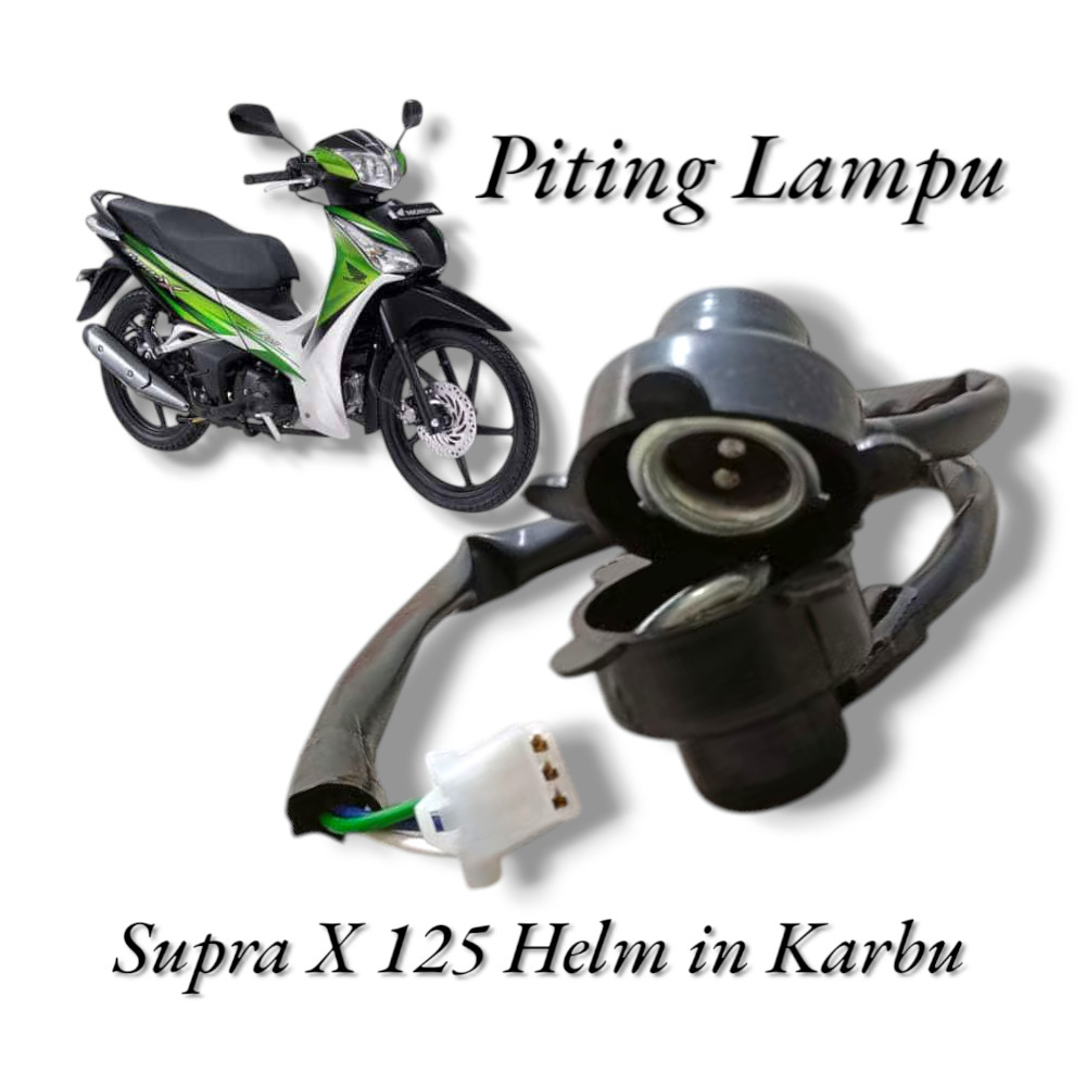 KABEL PITING LAMPU DEPAN HONDA SUPRA X 125 HELM IN KARBU SOKET LAMPU DEPAN SUPRA X 125 HELM IN KARBU
