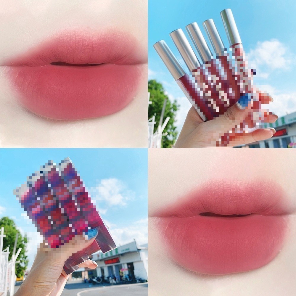 [INSTAN/COD] Lipstick Matte Lip Cream Lip Glaze Velvet Lipstick Waterproof Lipstik Tahan Lama Anti A