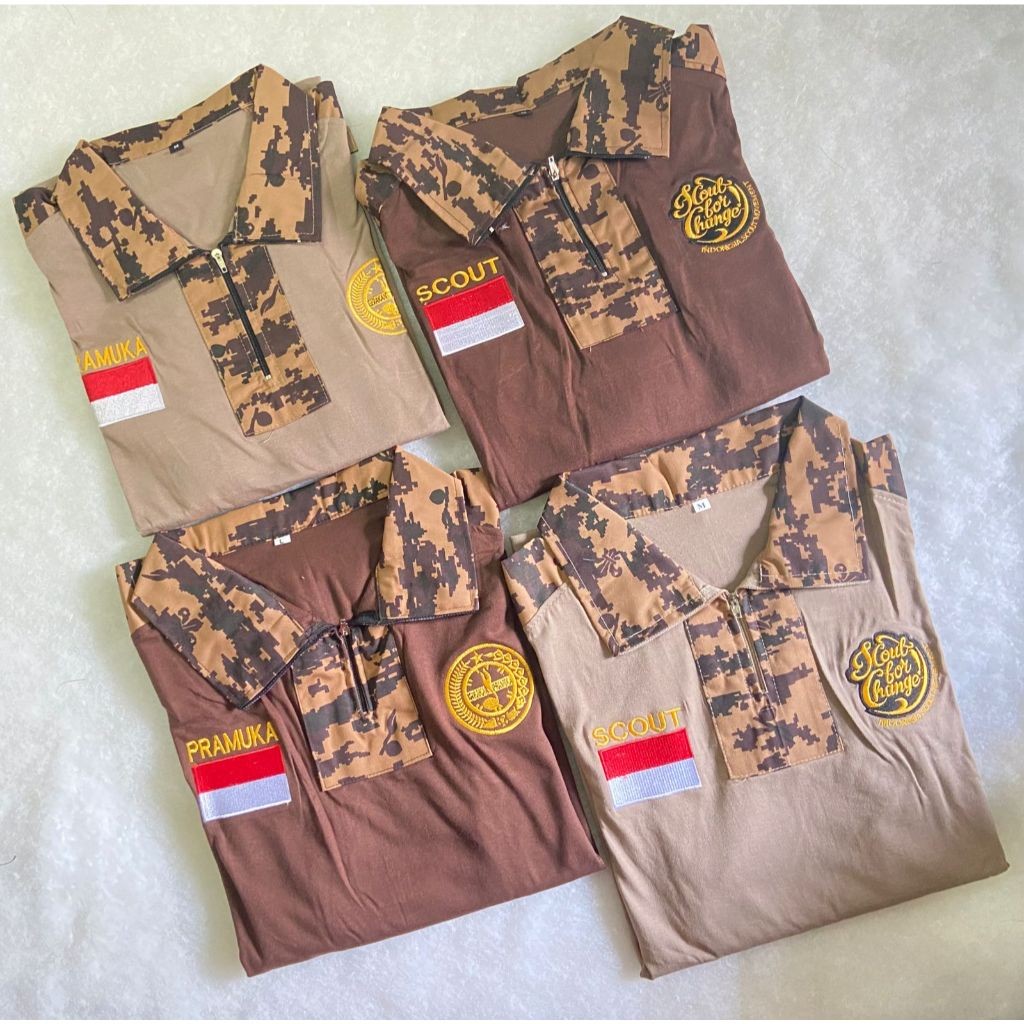 Kaos Baju BDU Pramuka Katun Loreng S-5XL