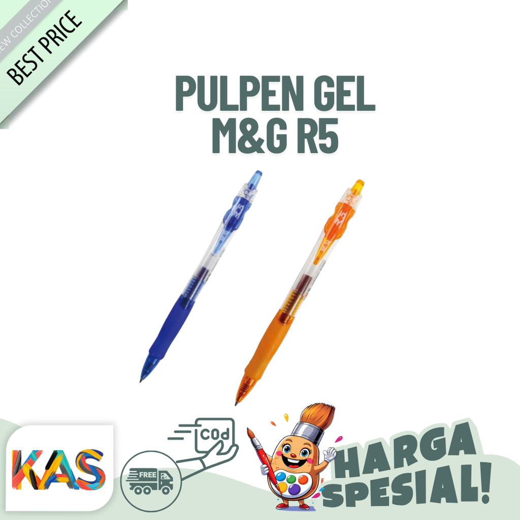 

Pulpen Gel M&G R5 AGP 8 Warna Tip 0.7 GEL #AGP12371 - Satuan