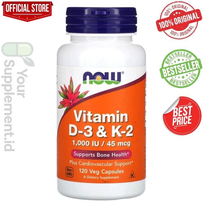 now foods vitamin D3 & K2