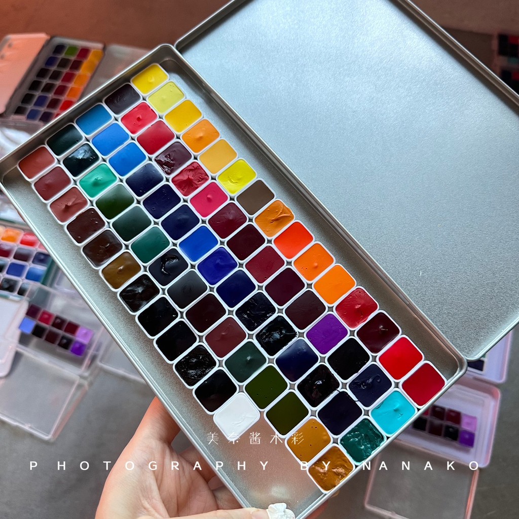 

WINSOR & NEWTON Artist акварель Paint Set 36 Colors 72 Colors Palette Professional Paint Fine Art watercolor Painting Supplies