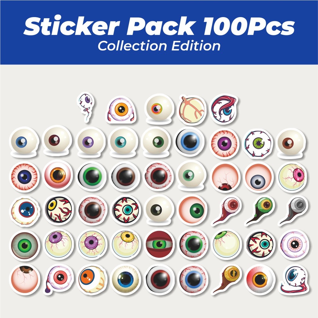

Hot Stiker Horor Bola Mata Kartun Lucu Anti Air Stikers Berperekat Waterproof Sticker Decal Buat Motor Helm Buku Journal Koper Casing HP Laptop Botol Minum