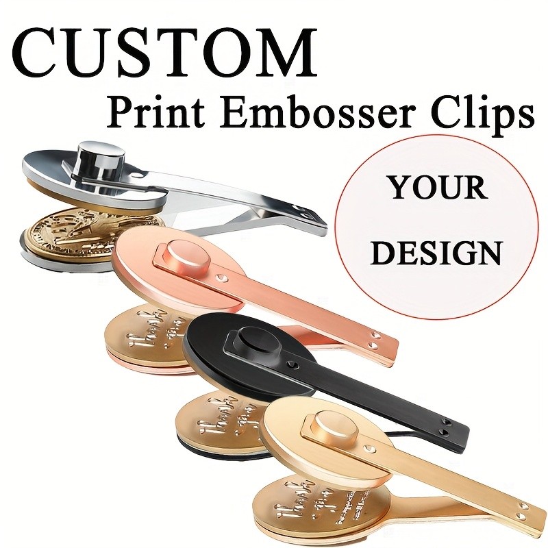 

DIY Print Embosser Stamp Clips,Two Types of Clips: Printed and Glossy, Don't Confuse Them. Simple Installation