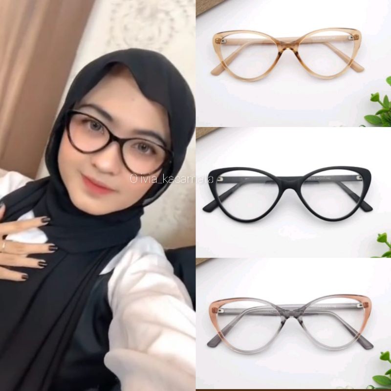 kacamata cat Eye Kacamata Minus 7 6 4 2 3 8 Optik Wanita Kaca Mata Mins Min 5 1 6 Silinder Cylinder