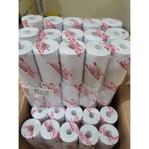 

Kertas Thermal Roll 57x31 Coreless Merk Otani Isi 100 Roll