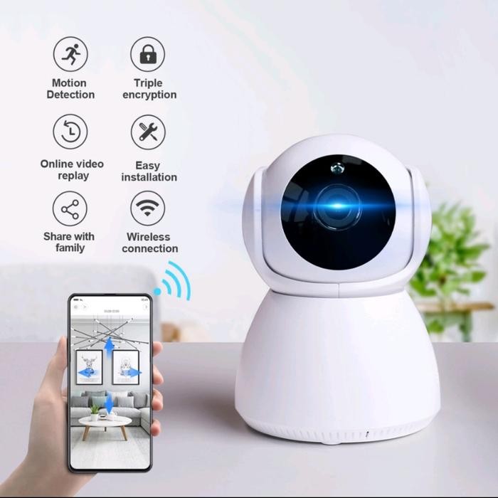 CCTV Snowman IP Camera Wireless V380 / V380Pro Wifi Full HD - Hanya CCTV