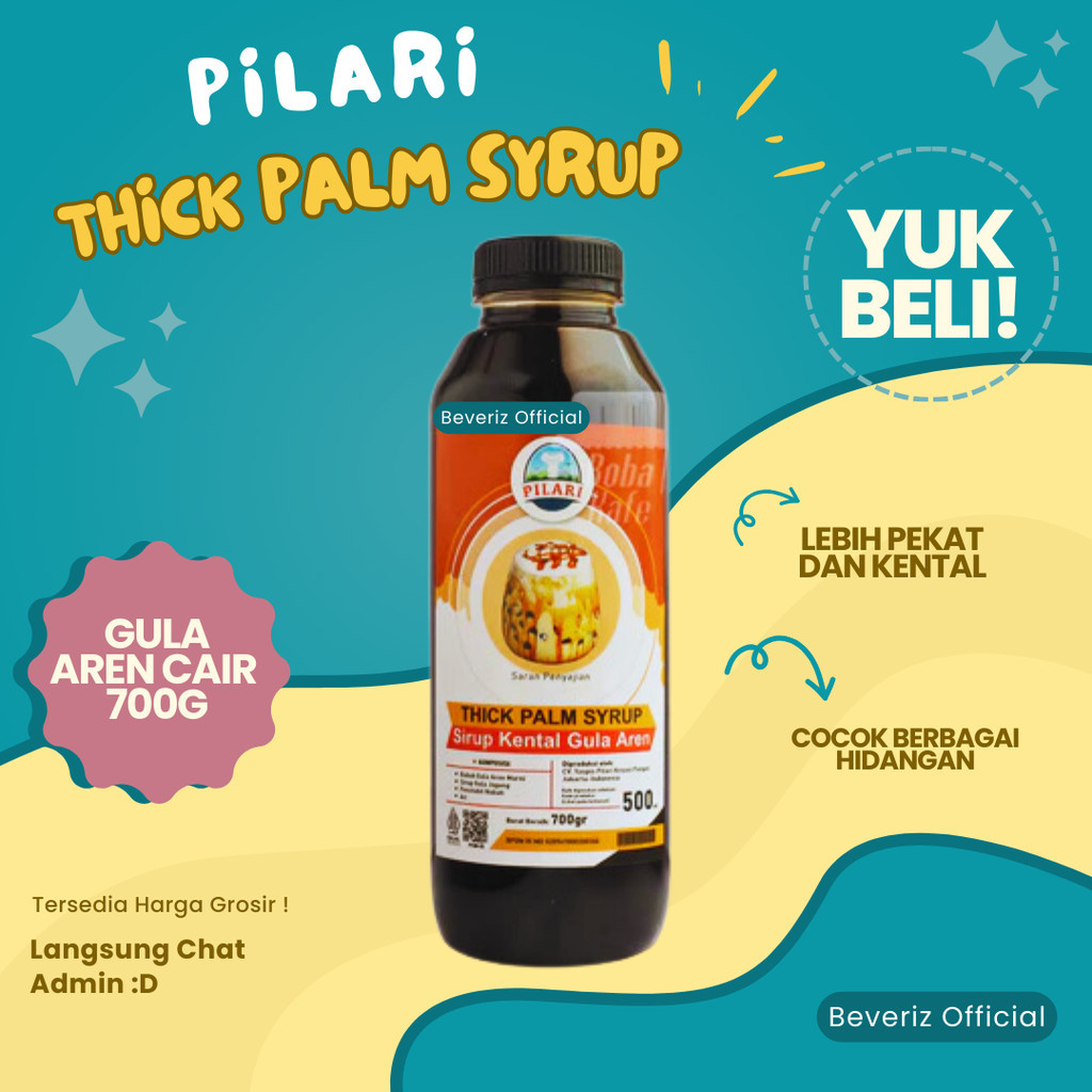 

BEVERIZ Gula Aren Cair Kental Premium 750gram | Thick Palm Sugar | Brown Sugar Liquid {BISA COD}