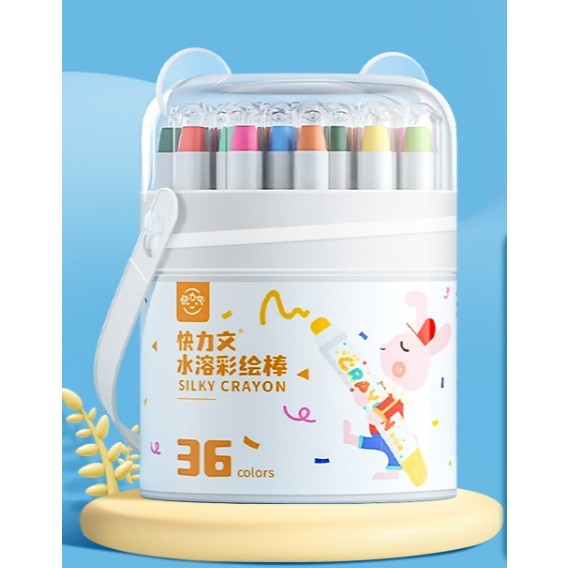 

KUAILIWEN SILKY CRAYON LEMBUT Warna Cerah 12/24/36/48 warna - KLW - 36 WARNA
