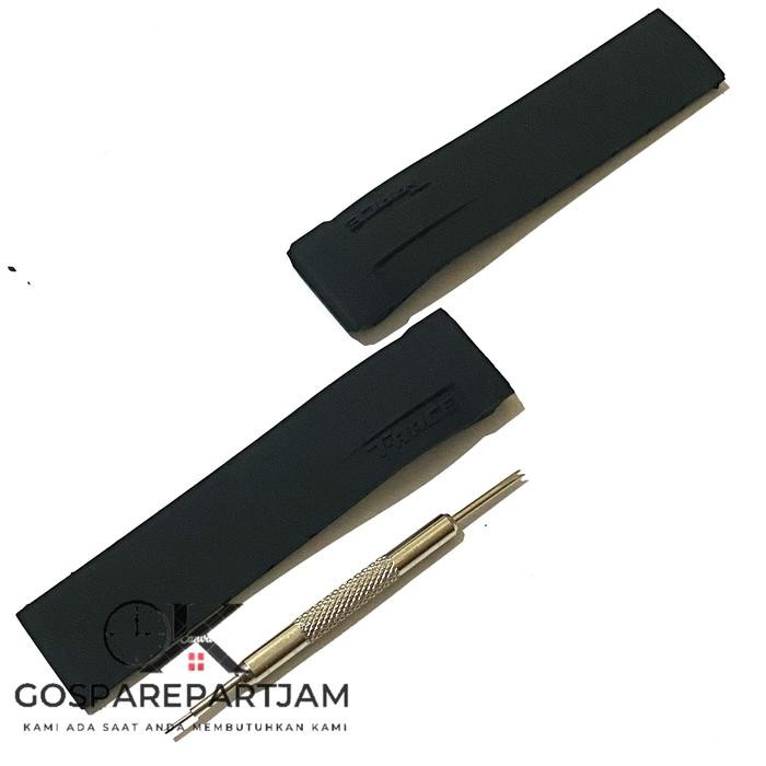 Strap Tali Jam Tangan Karet Rubber Premium Untuk Tissot T Race Moto Gp - Hitam