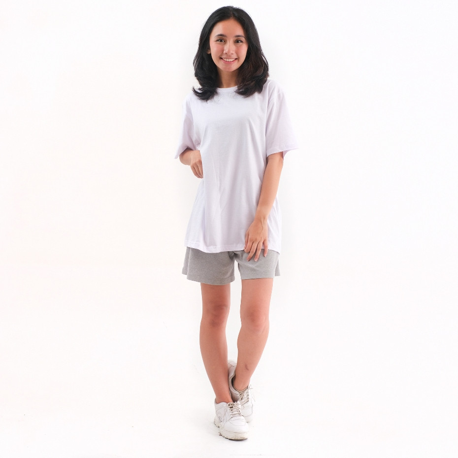 KAOS POLOS GROSIR /LUSIN COMBED 30S (PUTIH)