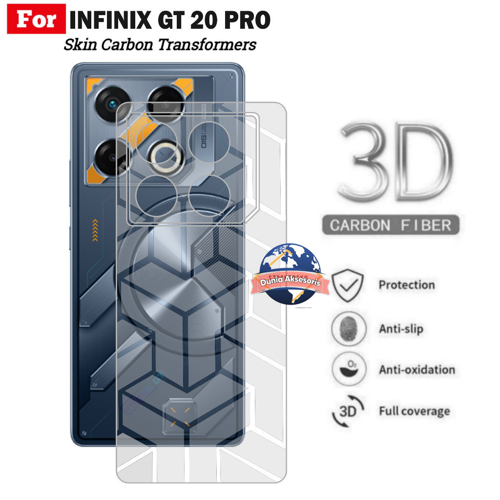Skin Carbon Sticker Hp Infinix Gt 20 Pro Garskin Motif Transformers Pelindung Belakang