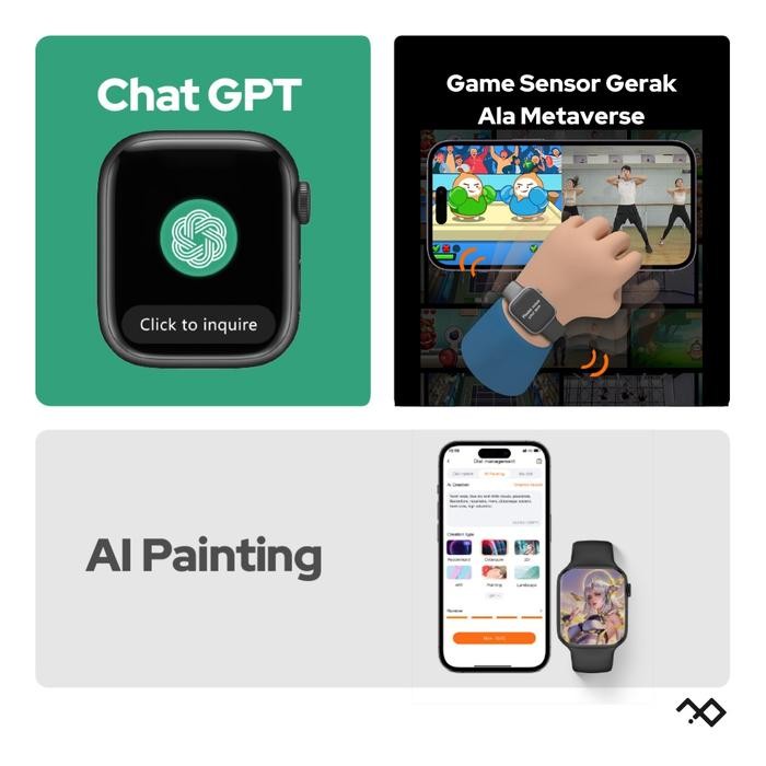 [CUCI GUDANG] infiniteWatch 9 Pro with 2.0" HD AMOLED Display[Terlaris]