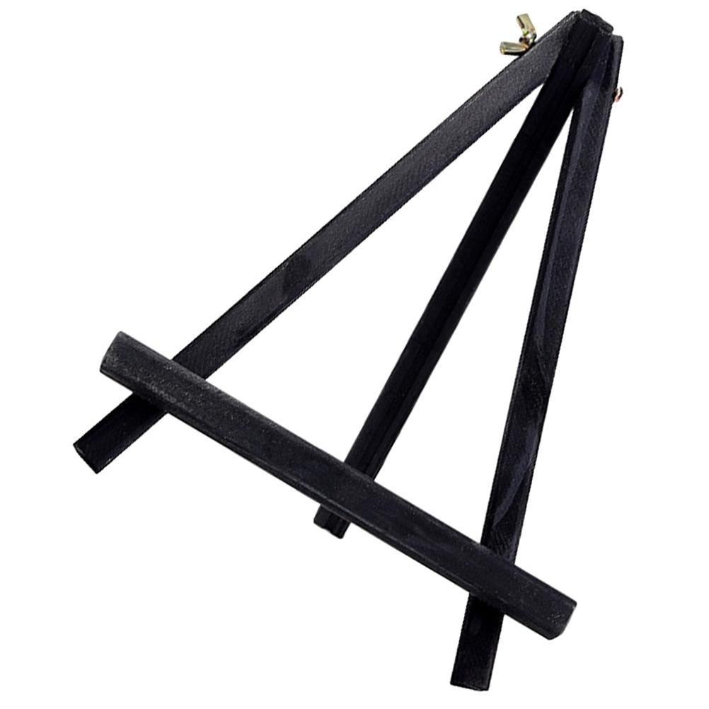 

Children's Mini Easel 24x18 Black Wood Canvas Stand Small Items Display Tripod Phone Holder Painting Decor Lightweight