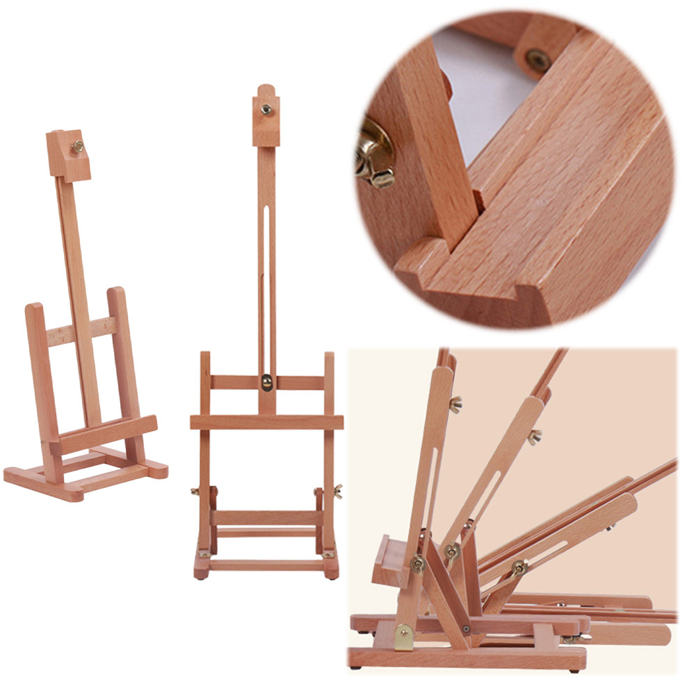 

Tabletop Wooden Easel Desktop Painting Stand Wood Display Easel for Artist Beginners & Teens