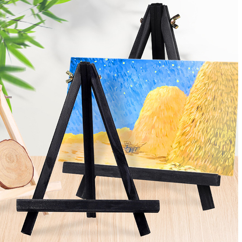 

Mini Easel Artist Table Display Wooden Tripod Tabletop Easel Photo Stand Tabletop Display Easel Painting Easel Kids Tripod Easel