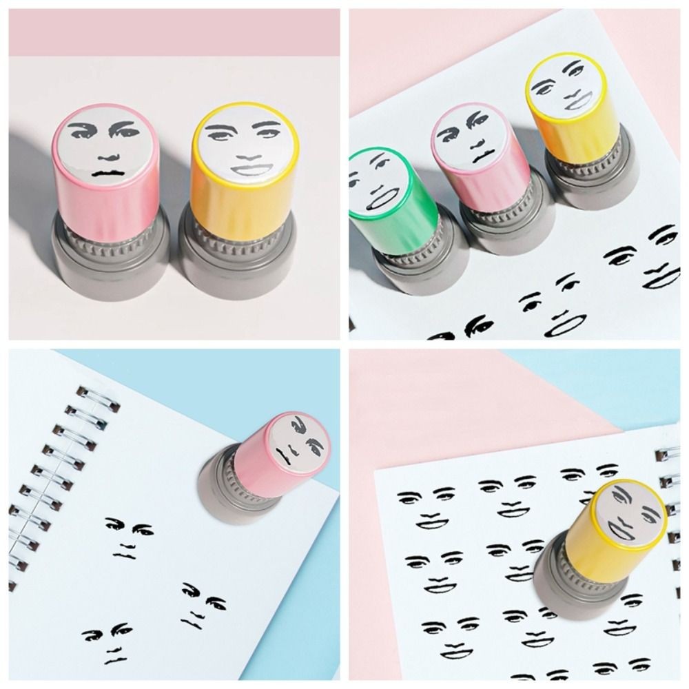 

Creative Novetly Face Memes Seal Stamp Self-Inking Engraved Funny Seal Stamp Prank Trick DIY Printing Toys Decorative