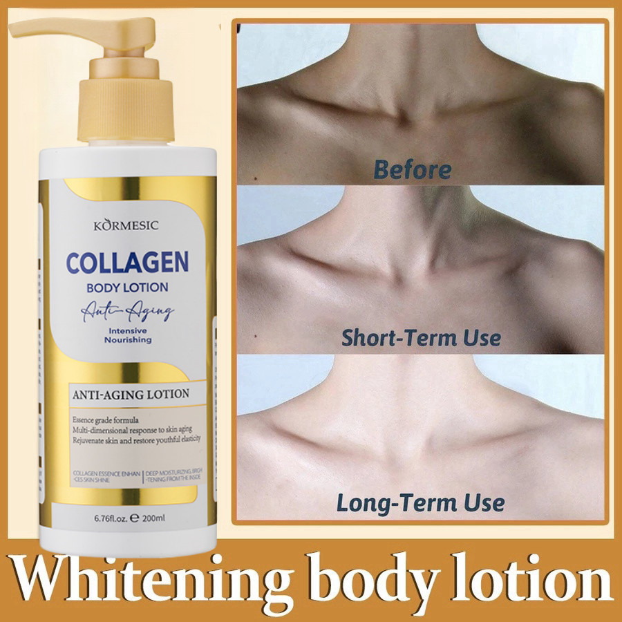 KORMESIC Whitening Collagen Body Lotion Pemutih Badan Permanen Bpom Pemutihan Perawatan Kulit