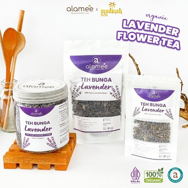 

Teh Bunga Lavender Insomnia Tea Organik Kering Dried Flower Herbal Alami Organic madinah