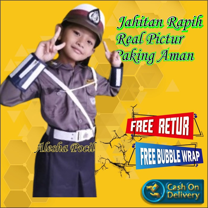 FREE ONGKIR baju polisi profesi anak perempuan Baju Polisi Anak Perempuan  Seragam Baju Polisi Anak 