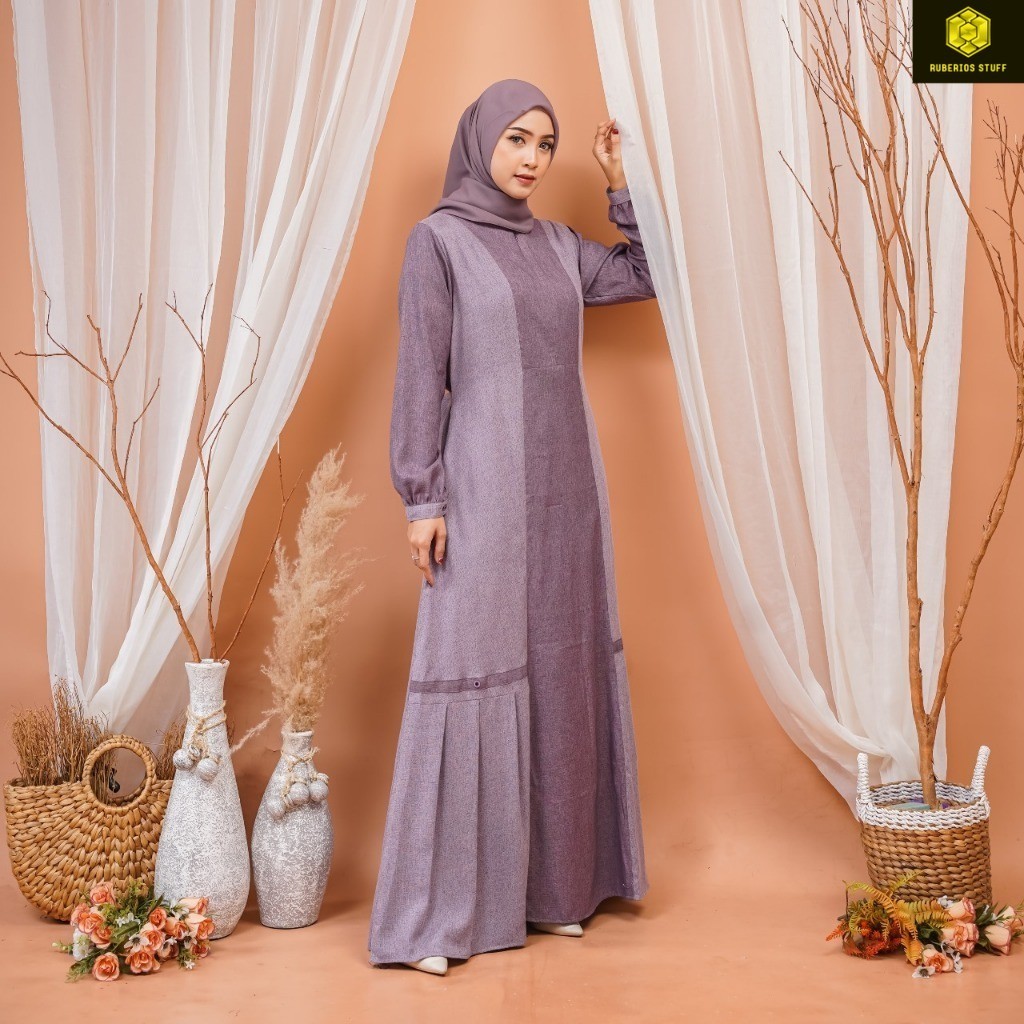 Silmi Official || Gamis Simple Elegan Kekinian Terbaru 2025 || Zarin Dress By Silmi Dress Gamis Wani
