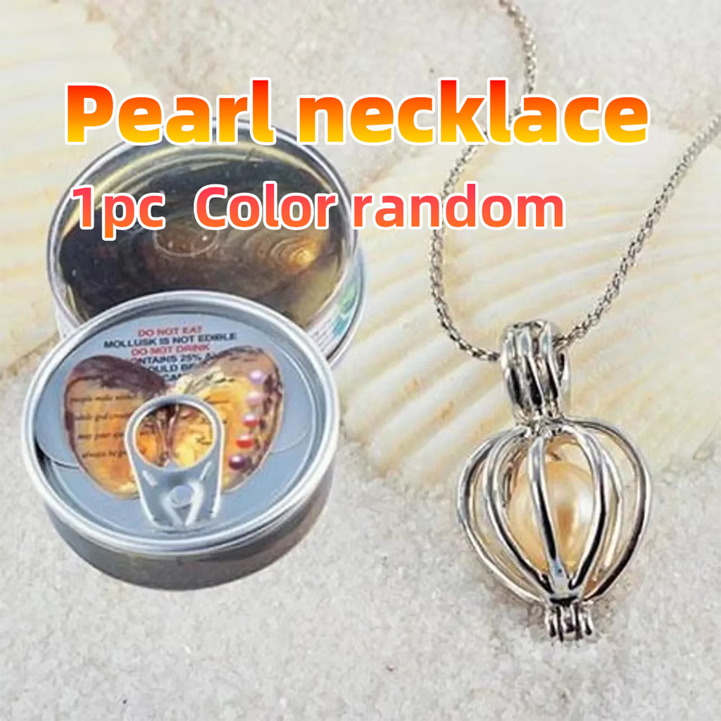 Pearl necklace Kalung Mutiara Kerang Asli Gift Love Pearl Hadiah Unique Valentine Ultah Wish Pearl N