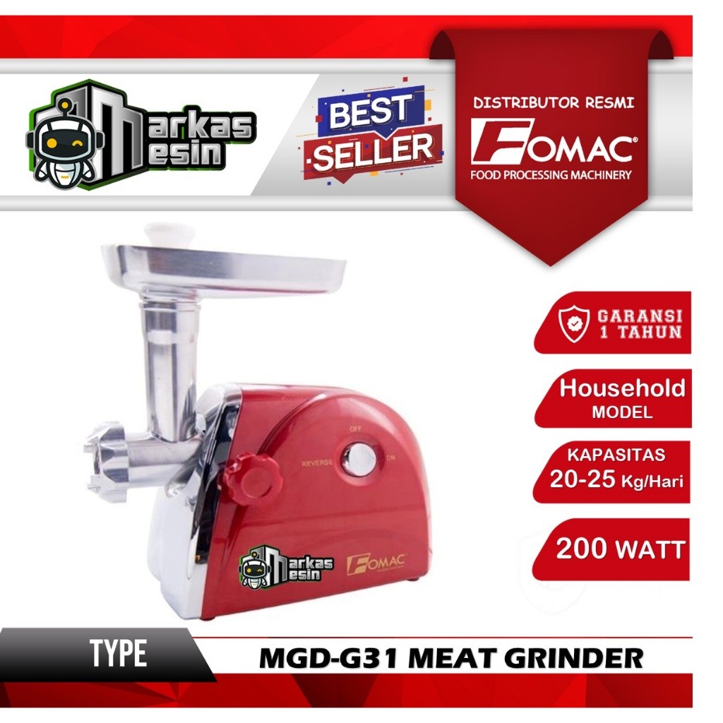 

FOMAC Meat Grinder Mesin Giling Daging Penggiling Daging MGD-G31 MGD G31