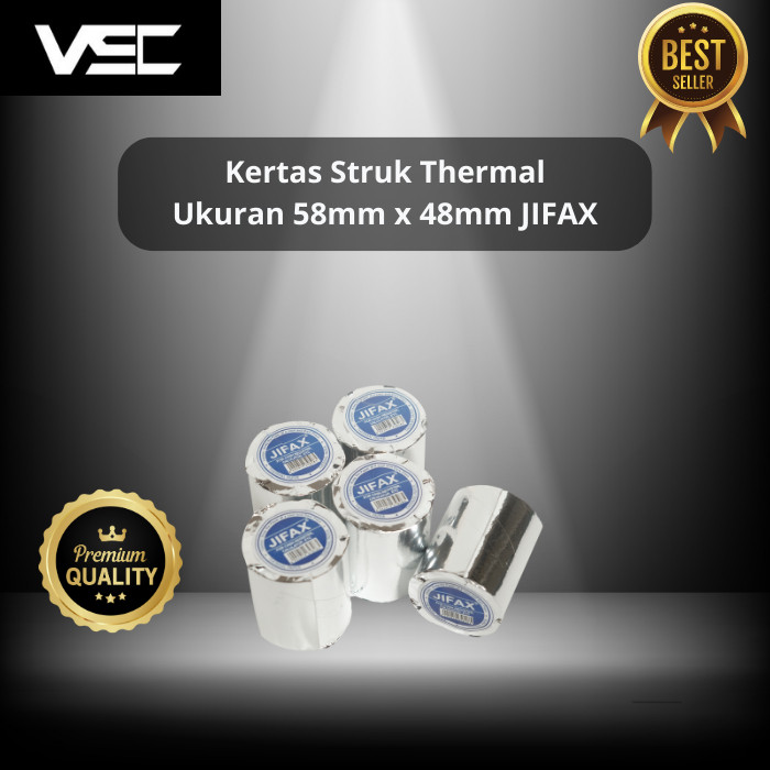 

Kertas Struk Thermal 58mm x 48mm JIFAX 1pack (10PCS)