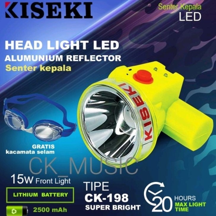 SENTER KEPALA KISEKI 15watt CK198 CK 198,SENTER HEAD KISEKI 15w CK198 ,SENTER KISEKI ,KISEKI ORIGINA