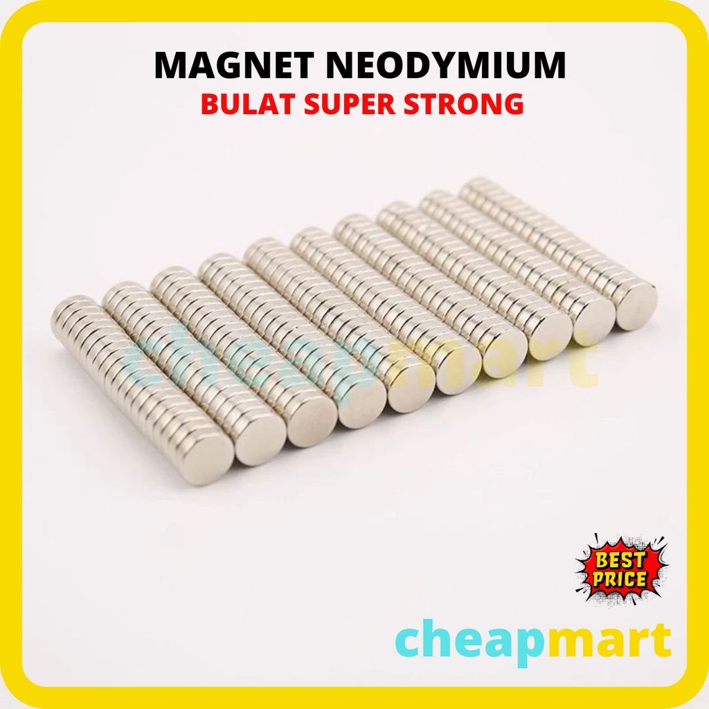 Besar - MAGNET NEODYMIUM Super Kuat Strong Magnet Bulat